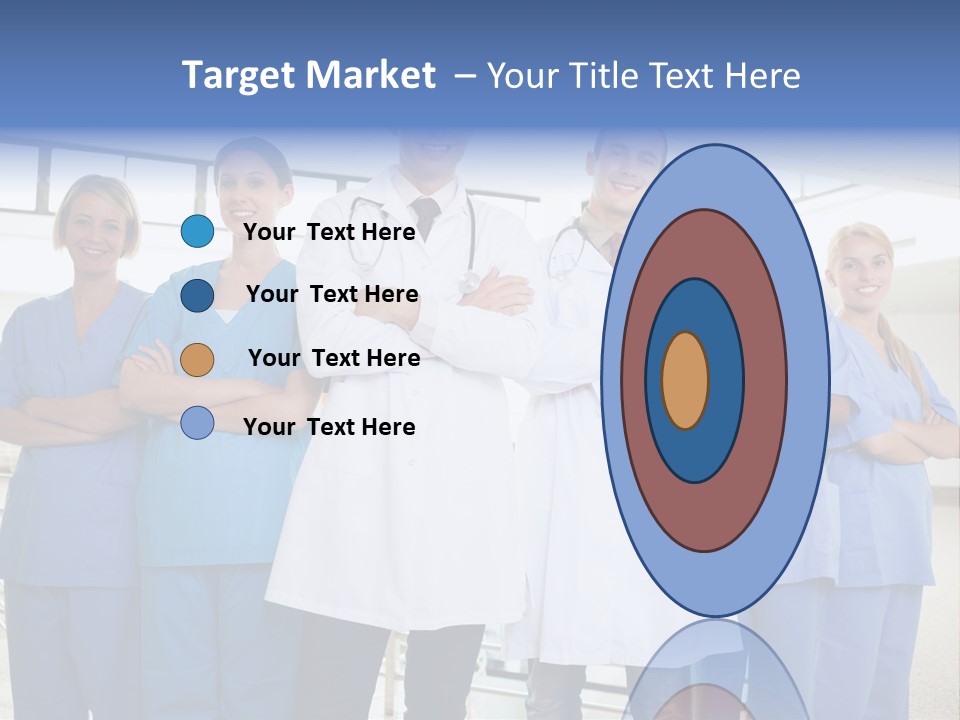 A Group Of Doctors Standing In A Hospital PowerPoint Template