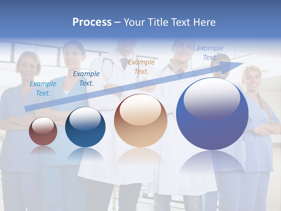 A Group Of Doctors Standing In A Hospital PowerPoint Template