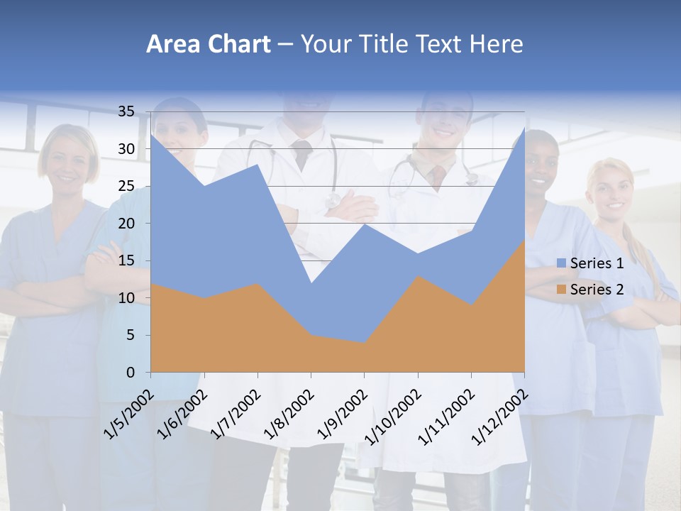 A Group Of Doctors Standing In A Hospital PowerPoint Template