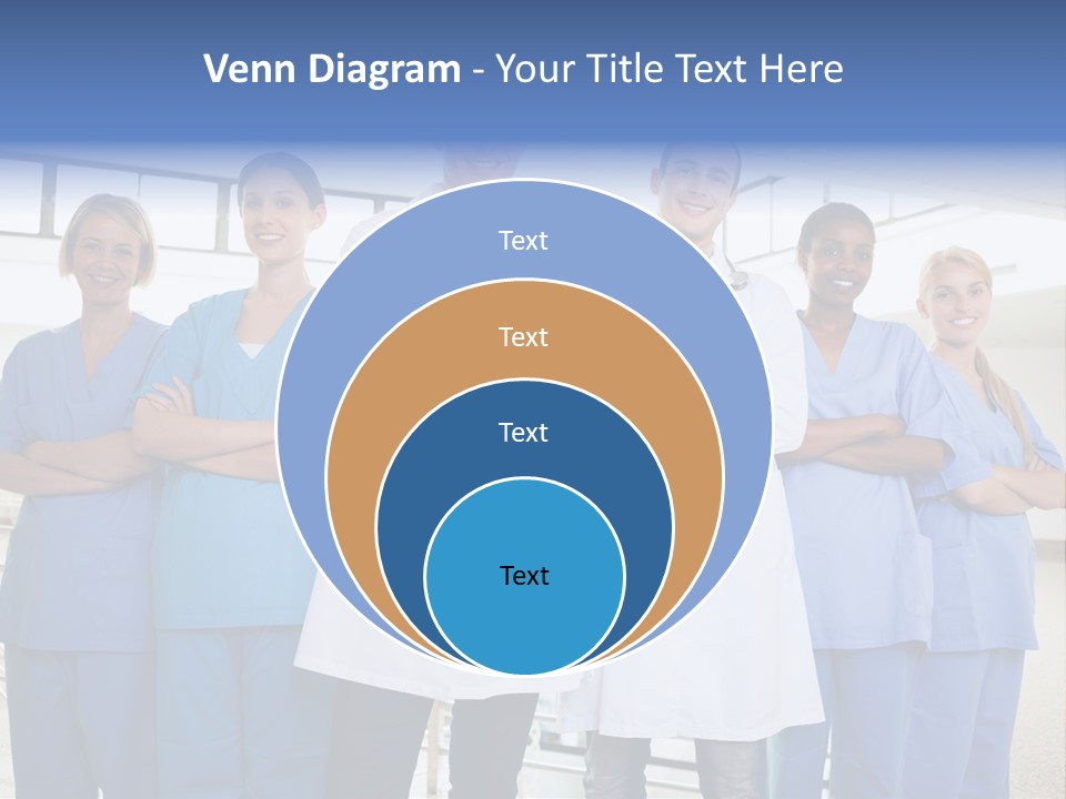 A Group Of Doctors Standing In A Hospital PowerPoint Template