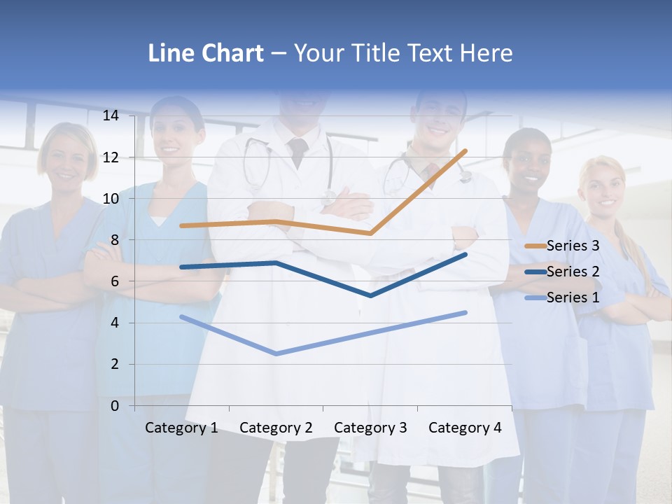 A Group Of Doctors Standing In A Hospital PowerPoint Template