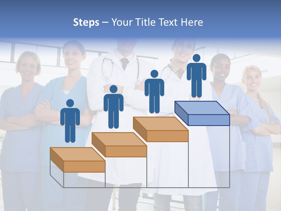 A Group Of Doctors Standing In A Hospital PowerPoint Template