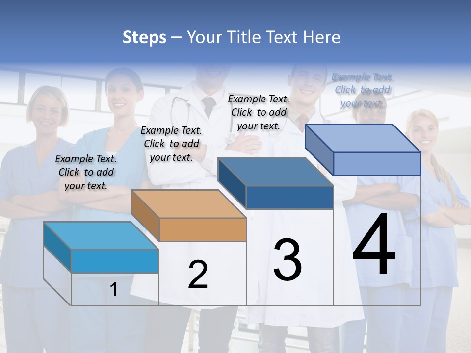 A Group Of Doctors Standing In A Hospital PowerPoint Template