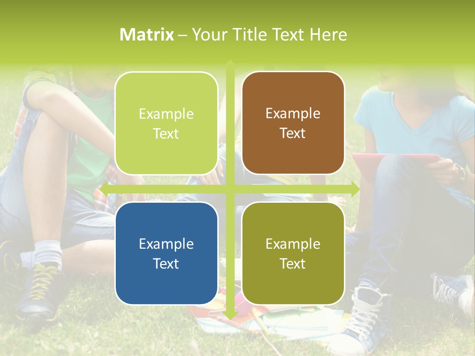 Modern Resting Pupils PowerPoint Template