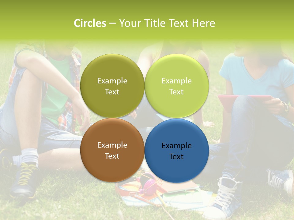 Modern Resting Pupils PowerPoint Template