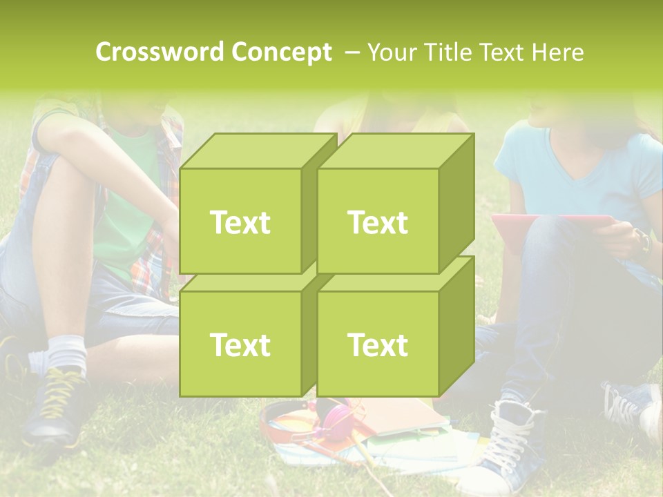 Modern Resting Pupils PowerPoint Template