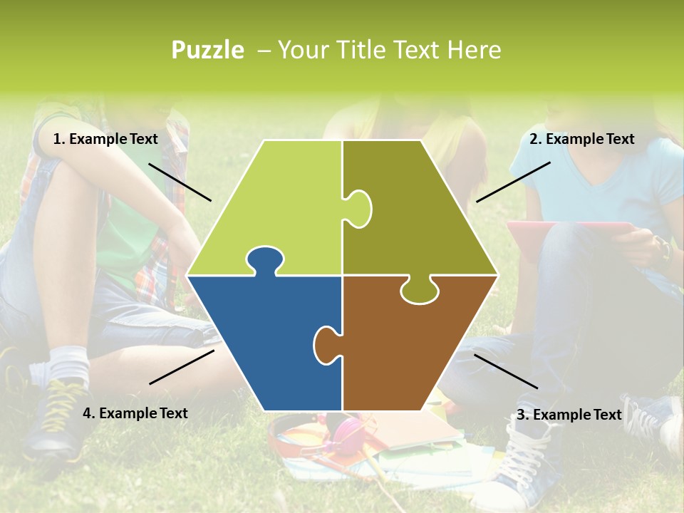 Modern Resting Pupils PowerPoint Template