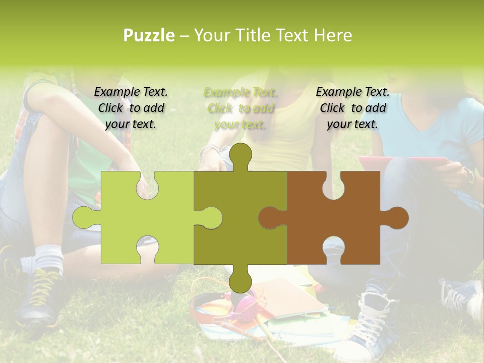 Modern Resting Pupils PowerPoint Template