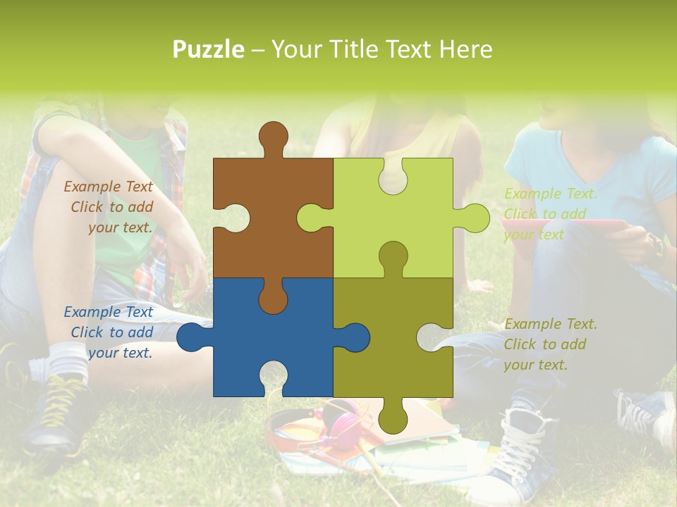 Modern Resting Pupils PowerPoint Template