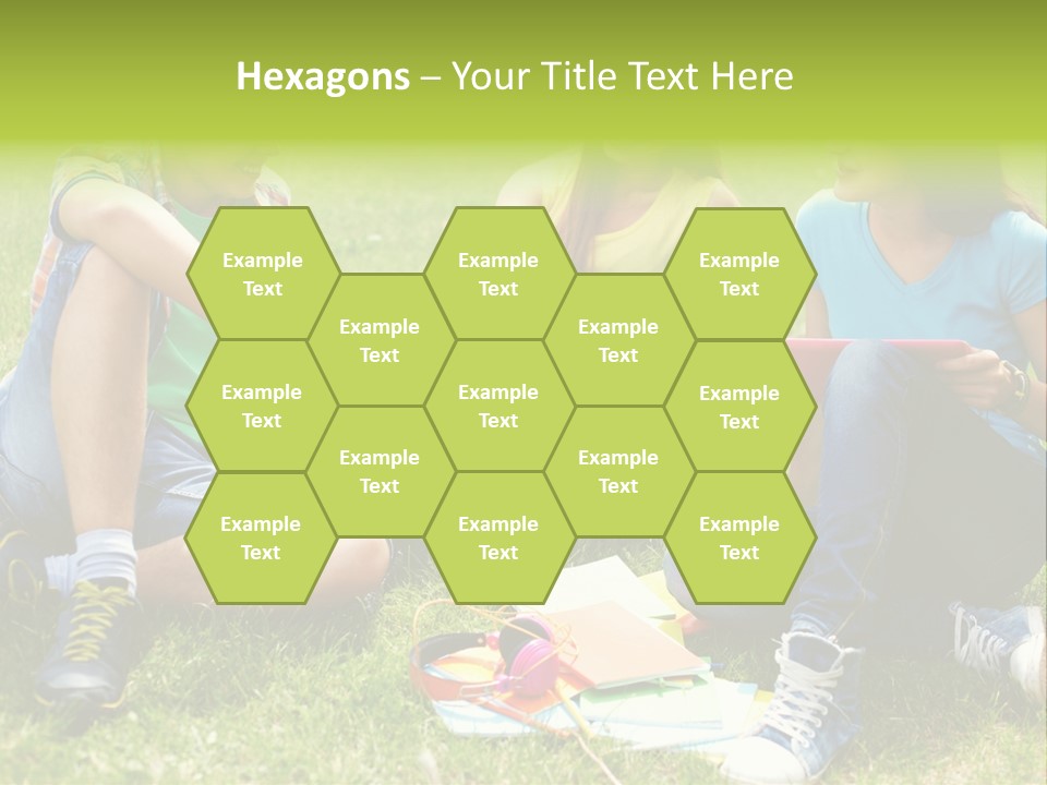 Modern Resting Pupils PowerPoint Template