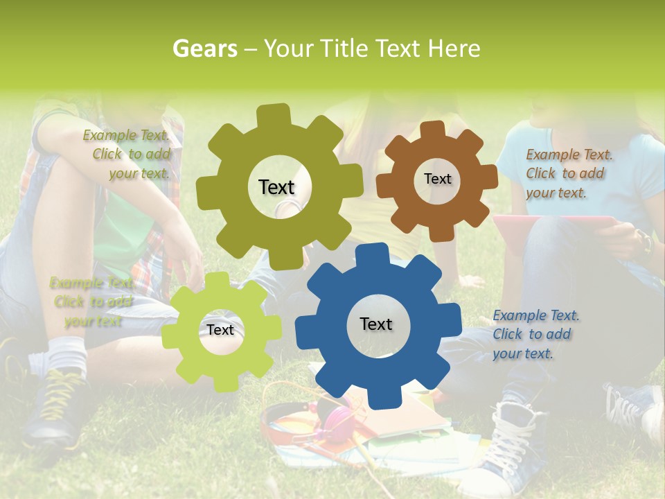 Modern Resting Pupils PowerPoint Template