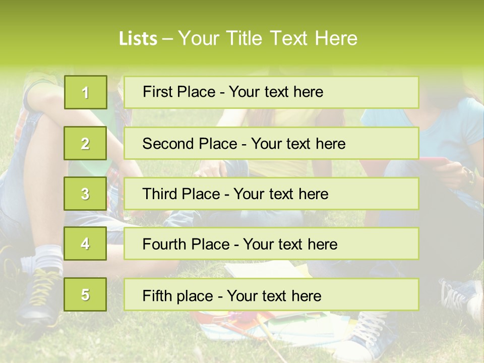 Modern Resting Pupils PowerPoint Template