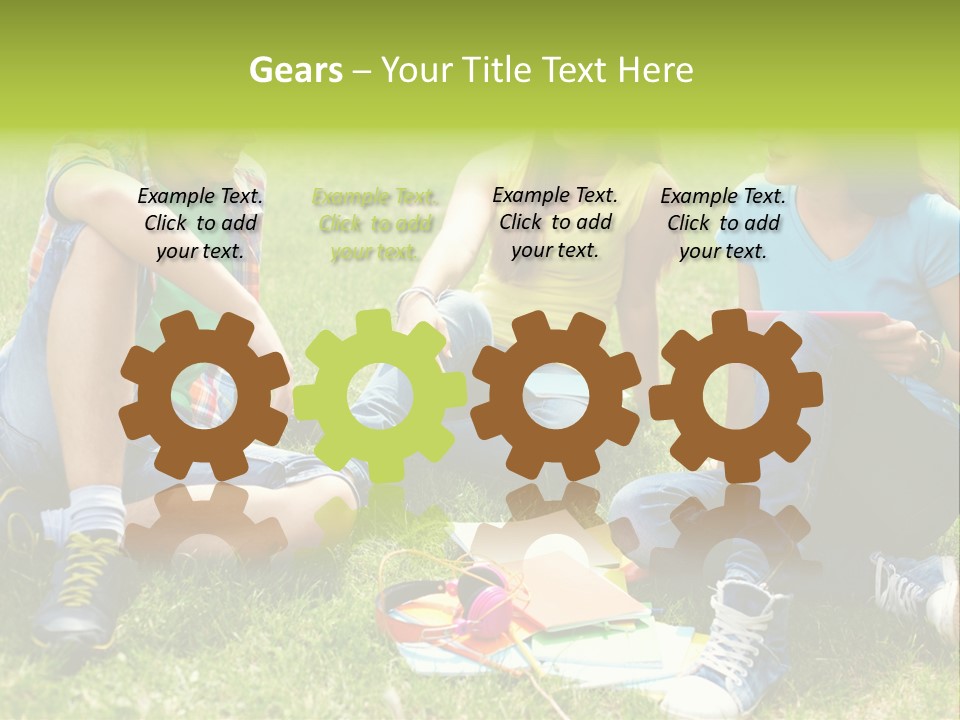 Modern Resting Pupils PowerPoint Template