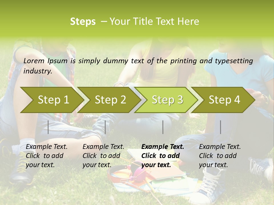 Modern Resting Pupils PowerPoint Template