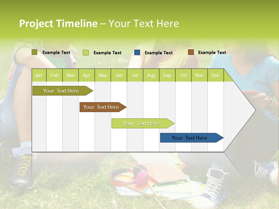 Modern Resting Pupils PowerPoint Template