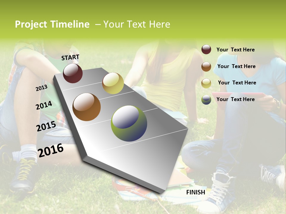 Modern Resting Pupils PowerPoint Template