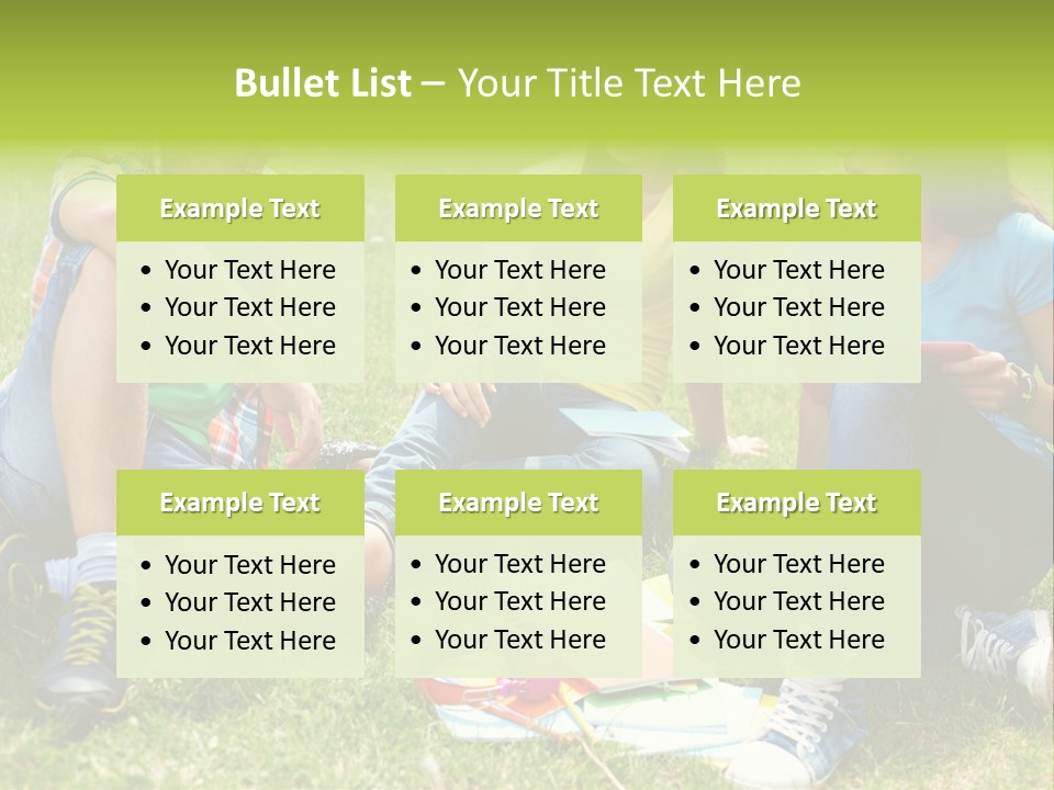 Modern Resting Pupils PowerPoint Template
