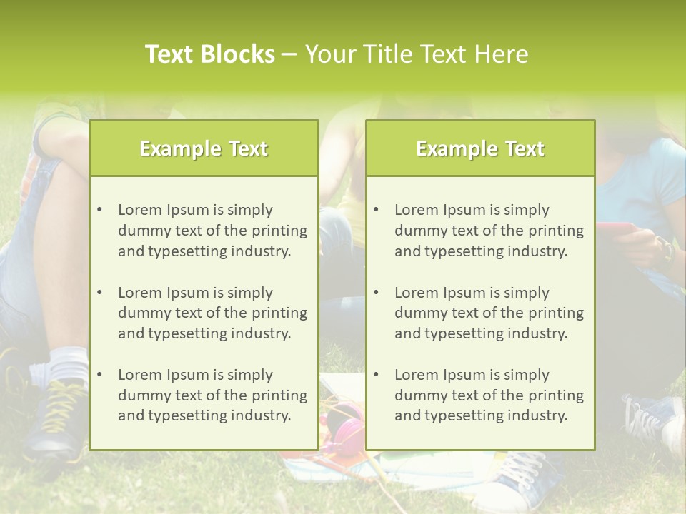 Modern Resting Pupils PowerPoint Template