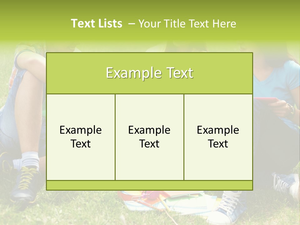 Modern Resting Pupils PowerPoint Template