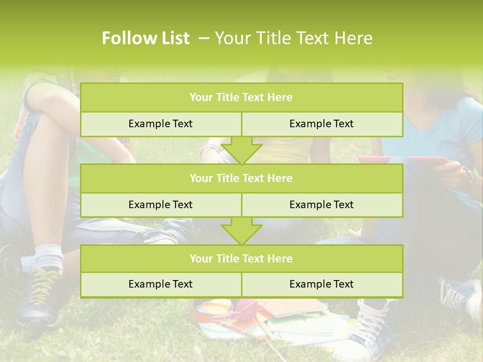 Modern Resting Pupils PowerPoint Template