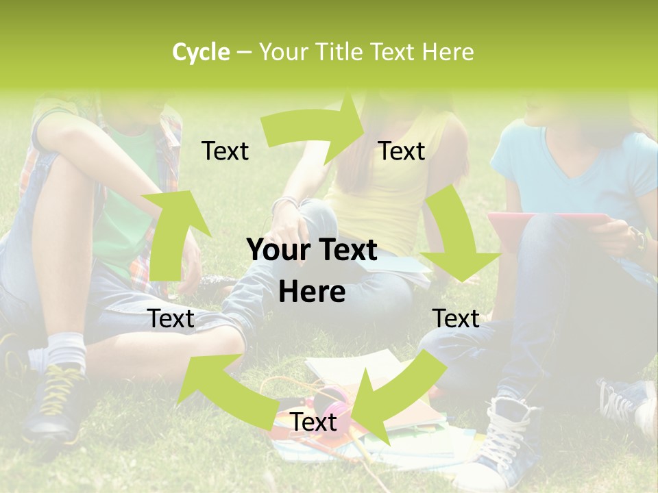 Modern Resting Pupils PowerPoint Template