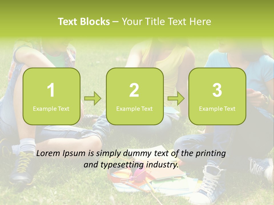 Modern Resting Pupils PowerPoint Template