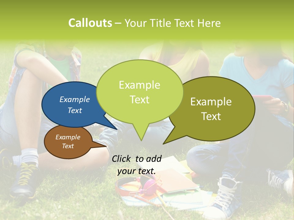 Modern Resting Pupils PowerPoint Template