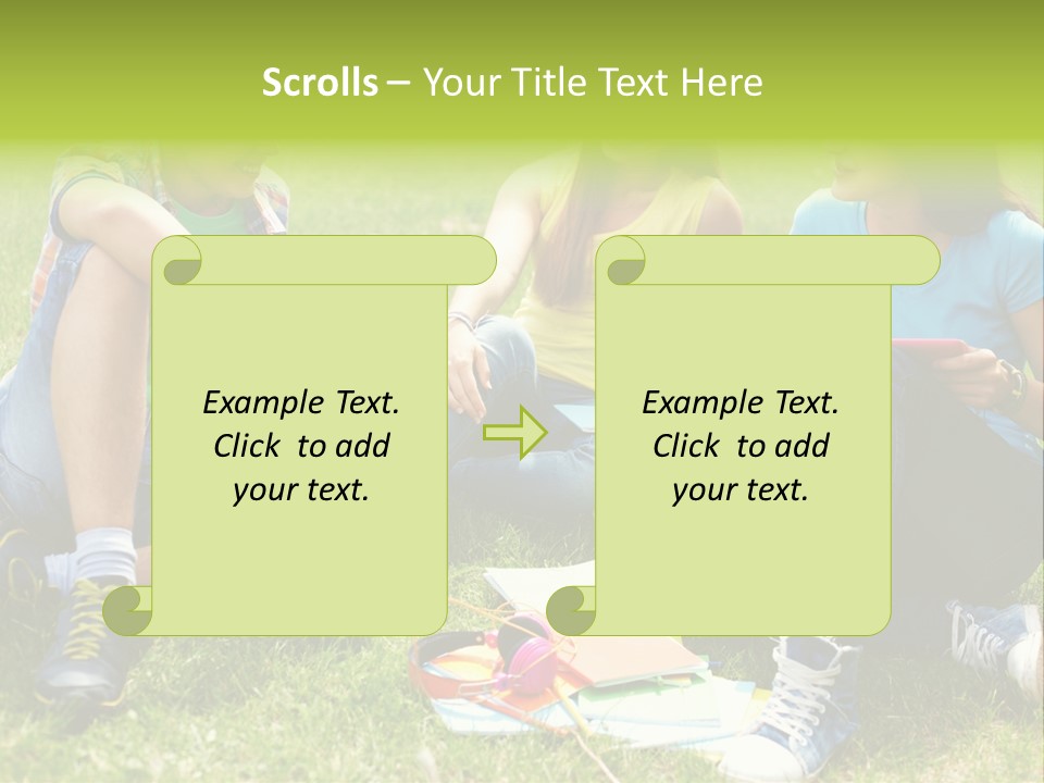 Modern Resting Pupils PowerPoint Template