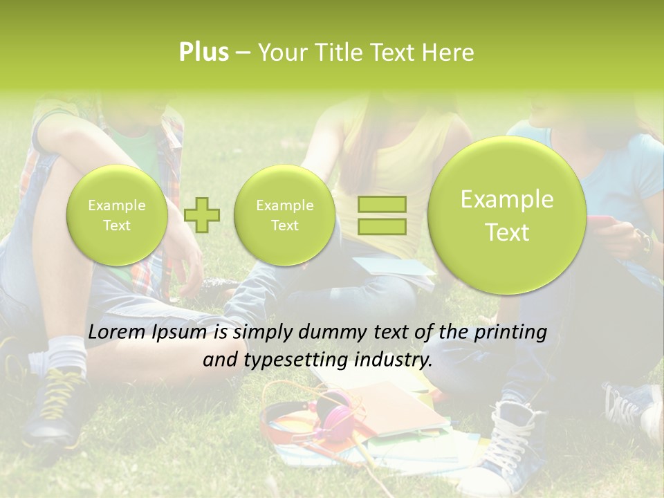 Modern Resting Pupils PowerPoint Template