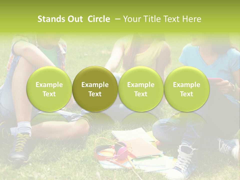 Modern Resting Pupils PowerPoint Template