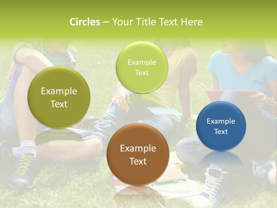 Modern Resting Pupils PowerPoint Template