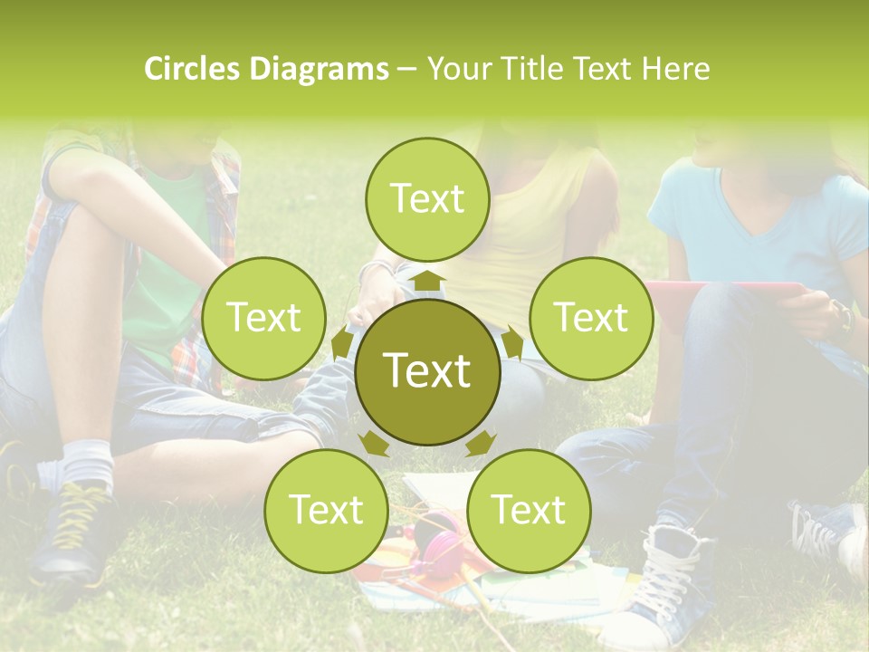 Modern Resting Pupils PowerPoint Template