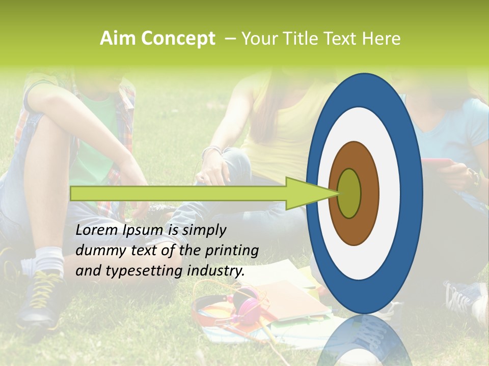 Modern Resting Pupils PowerPoint Template