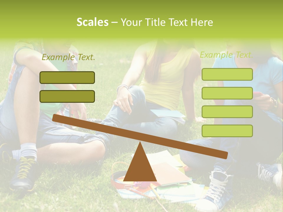 Modern Resting Pupils PowerPoint Template