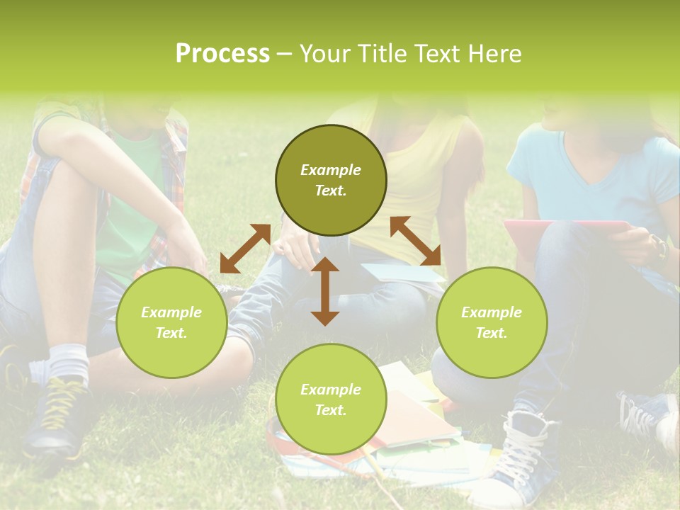 Modern Resting Pupils PowerPoint Template
