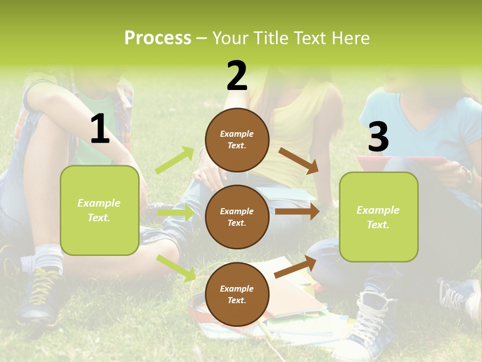 Modern Resting Pupils PowerPoint Template
