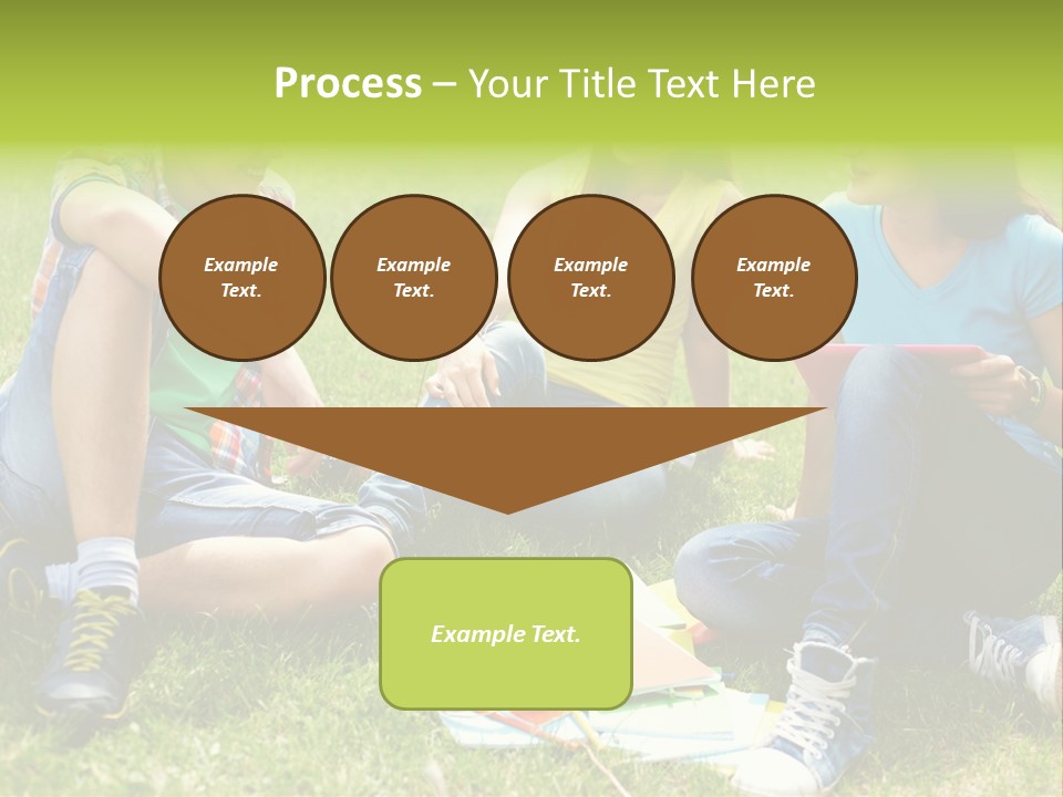 Modern Resting Pupils PowerPoint Template