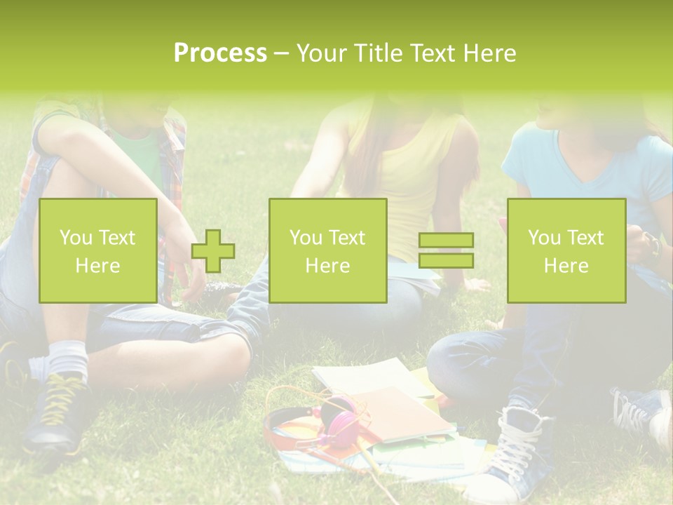 Modern Resting Pupils PowerPoint Template