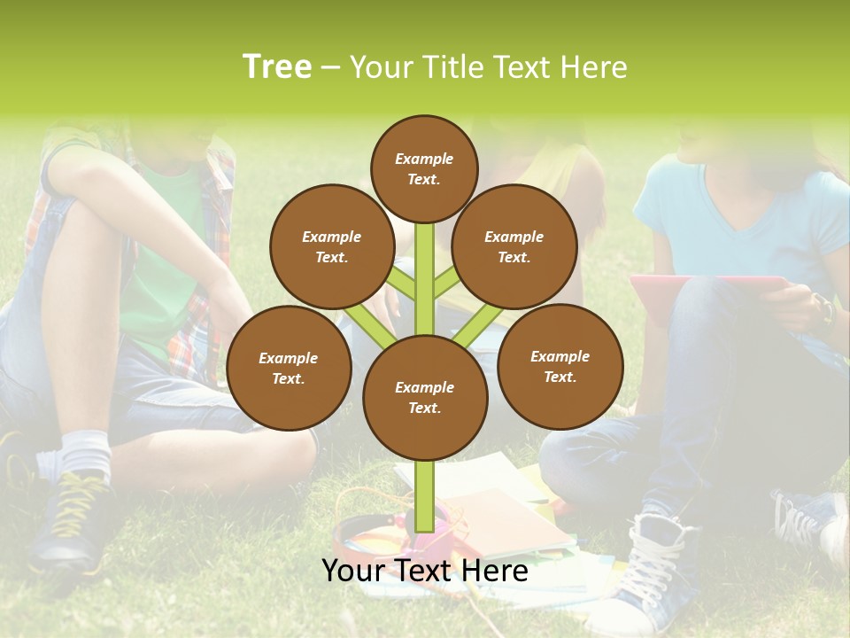 Modern Resting Pupils PowerPoint Template