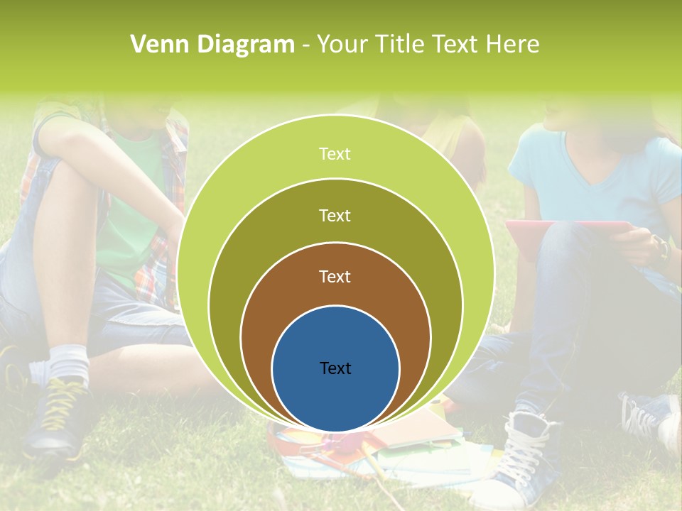 Modern Resting Pupils PowerPoint Template