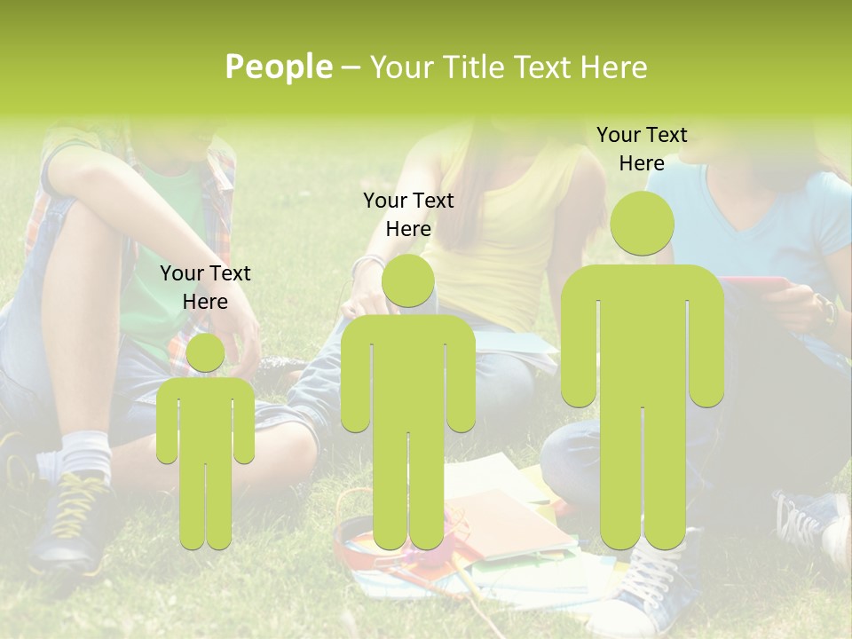 Modern Resting Pupils PowerPoint Template