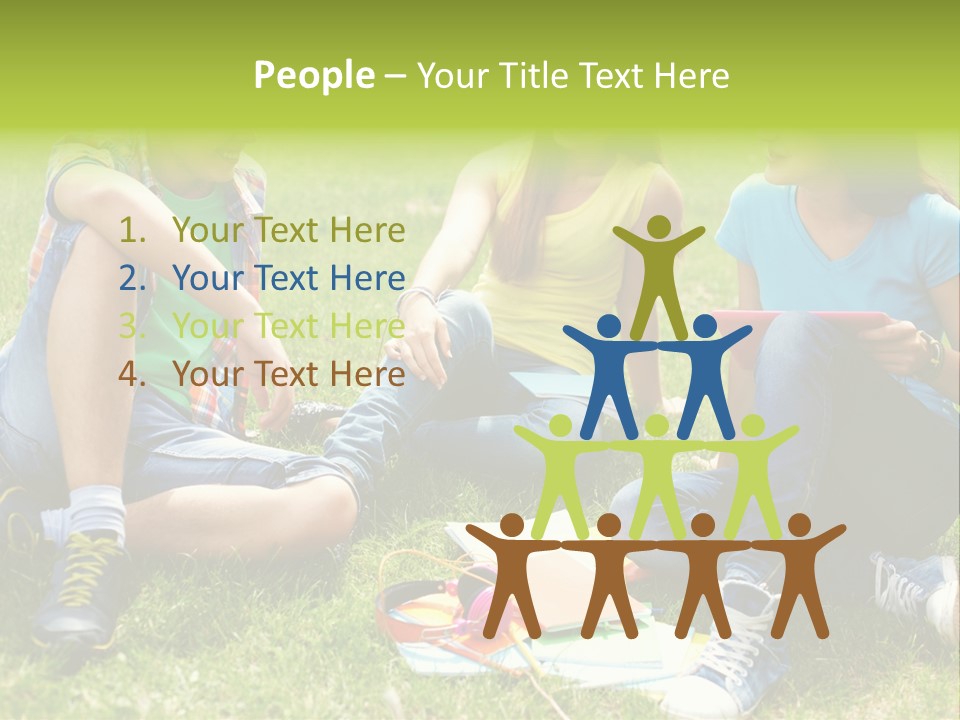 Modern Resting Pupils PowerPoint Template