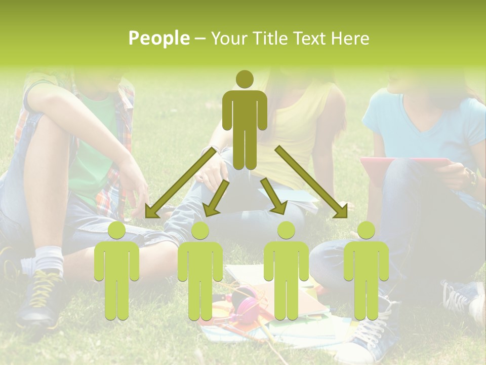 Modern Resting Pupils PowerPoint Template