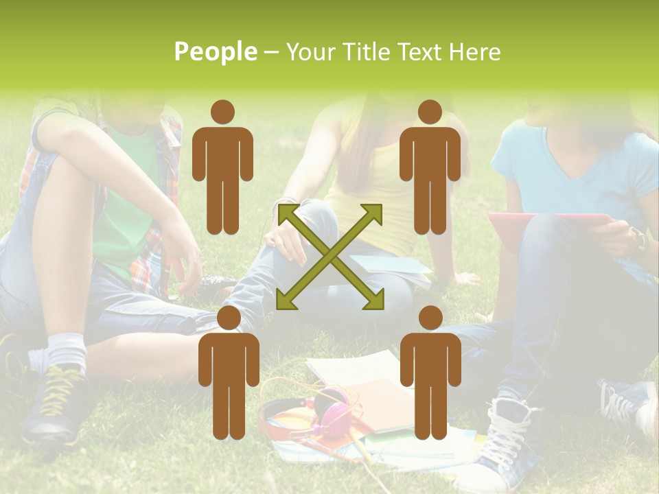 Modern Resting Pupils PowerPoint Template