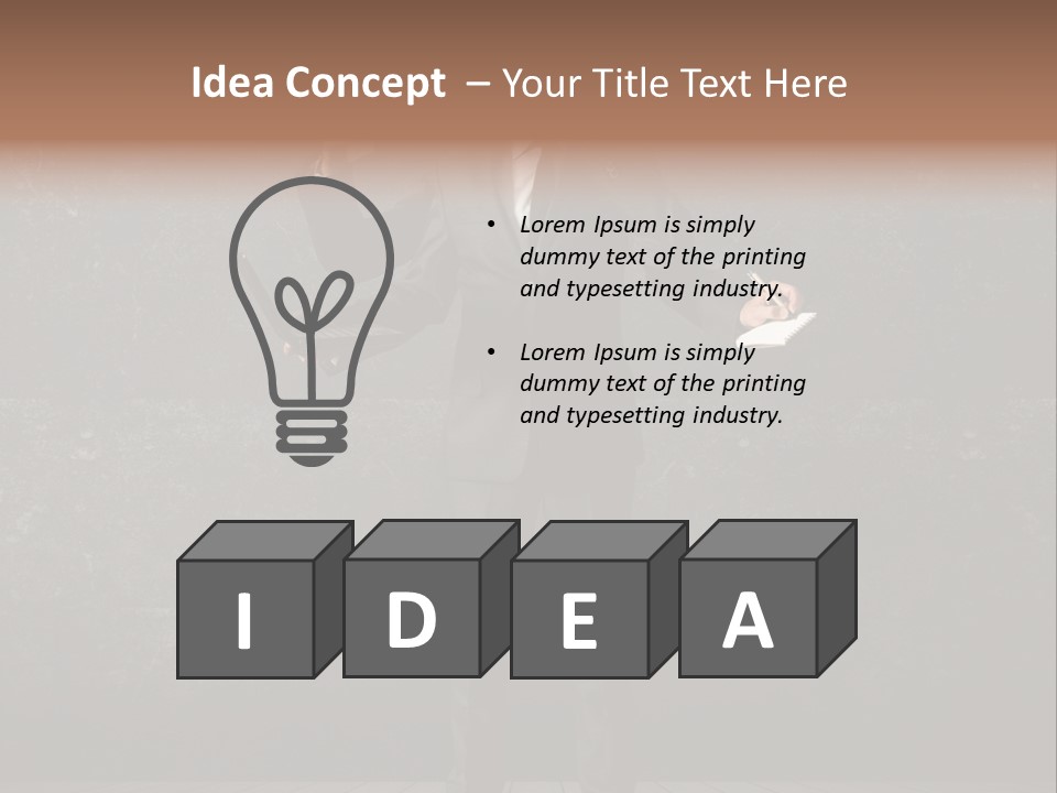 Fast Office Man PowerPoint Template