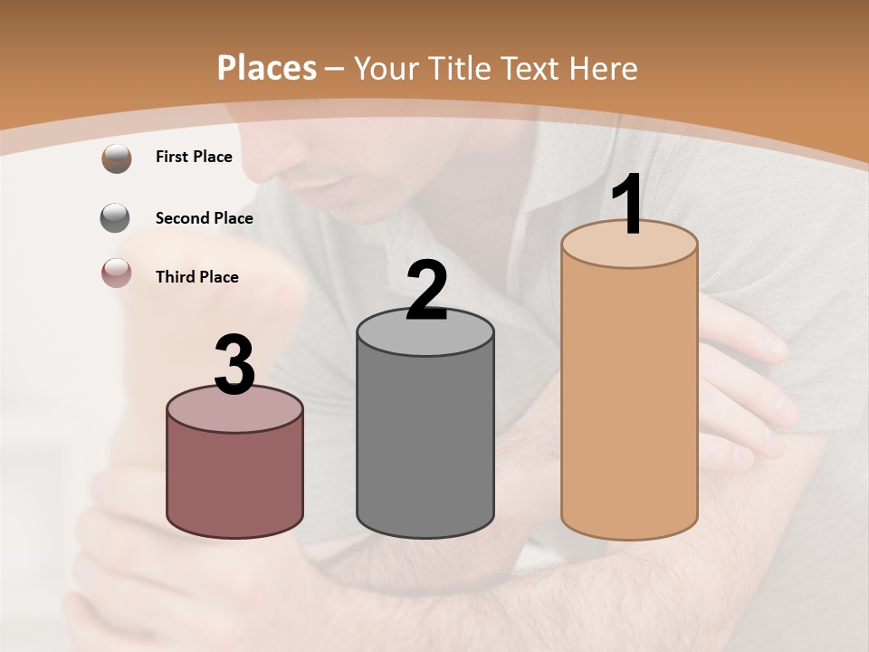 Holding Practitioner Fist PowerPoint Template