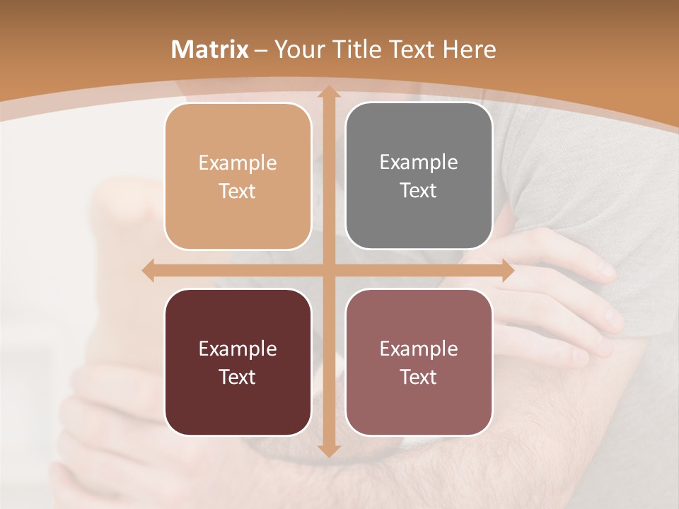 Holding Practitioner Fist PowerPoint Template