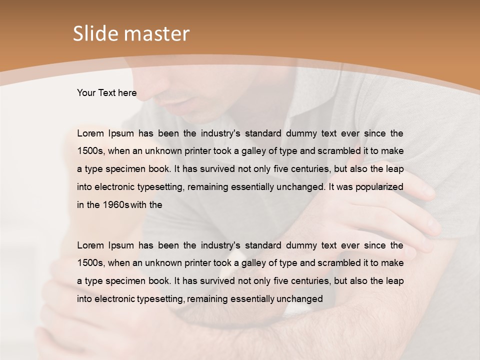 Holding Practitioner Fist PowerPoint Template