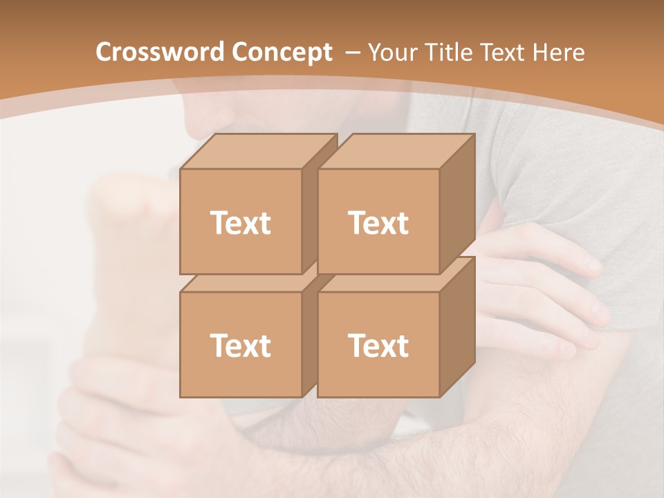 Holding Practitioner Fist PowerPoint Template