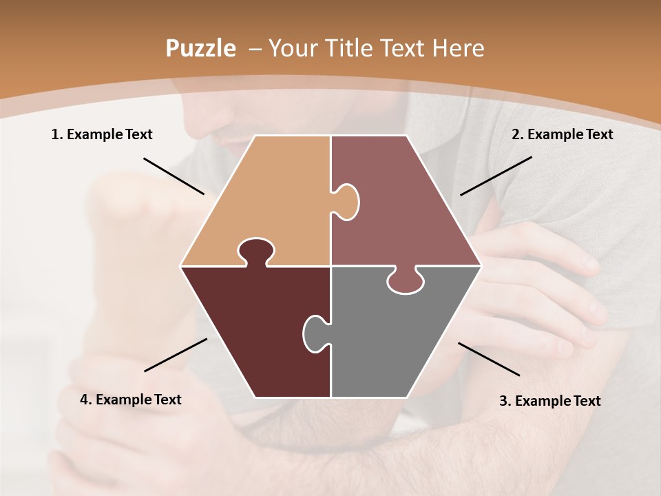 Holding Practitioner Fist PowerPoint Template